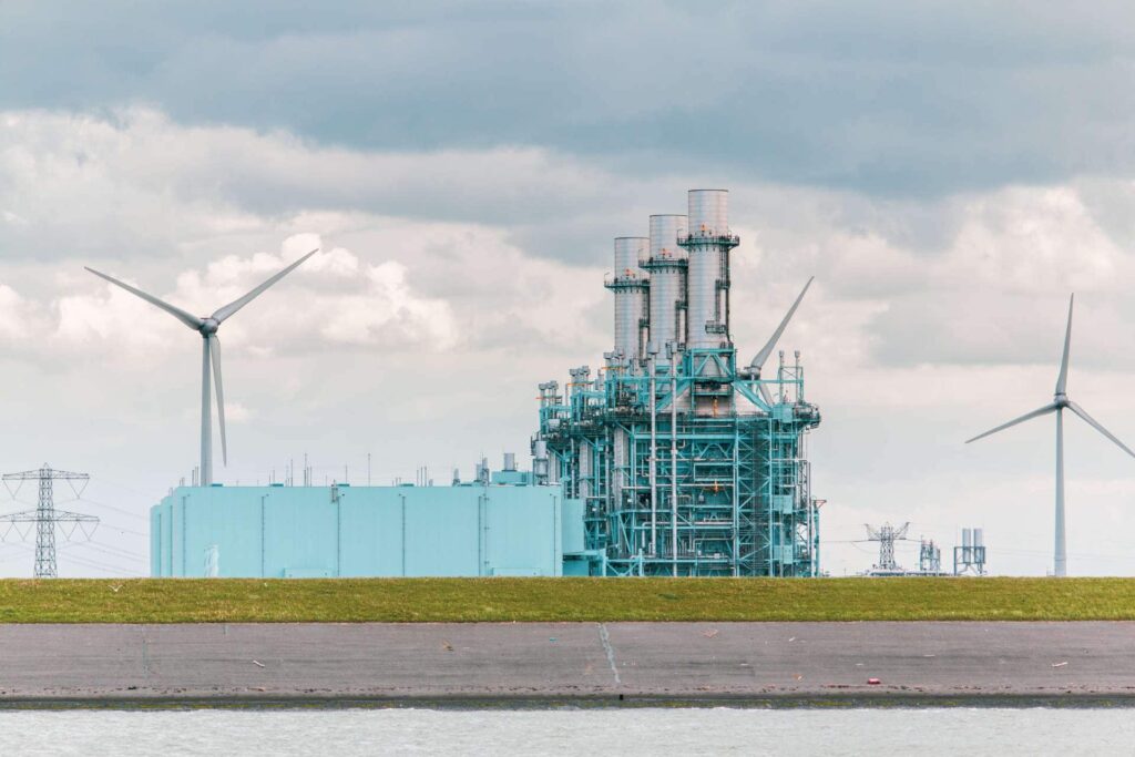 Power plant and wind turbines