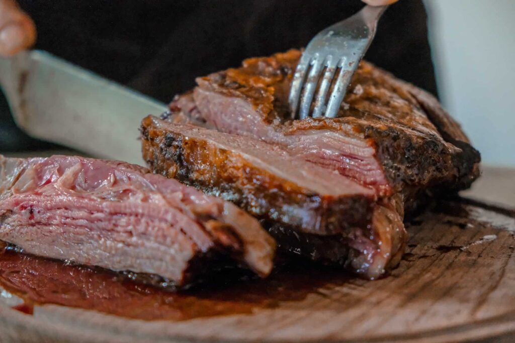 Cutting meat at home