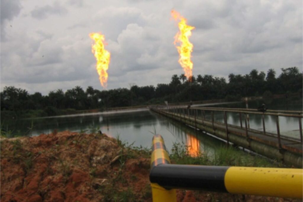 Gas flares in Niger Delta